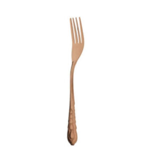 Herzförmiges Kupfer-Gabel Set – 6 Teile