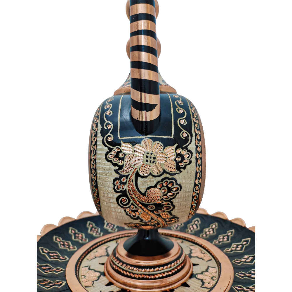 Dekorative Persische Kupfer-Aftabeh & Waschbecken-Schalen-Set