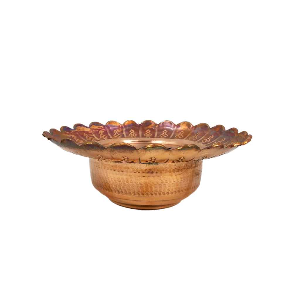 Dekorative Persische Kupfer-Aftabeh mit Waschbecken-Schale – Modell Ilia