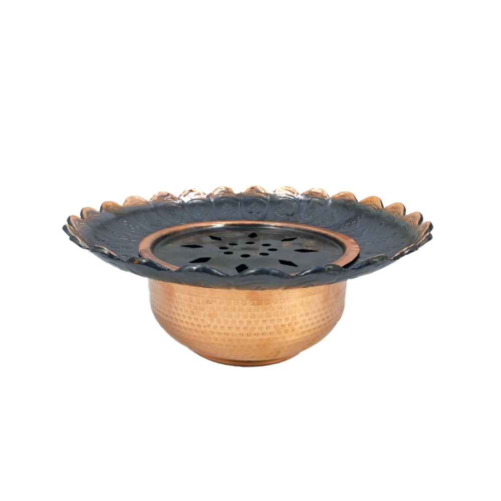 Dekorative Persische Kupfer-Aftabeh mit Waschbecken-Schale