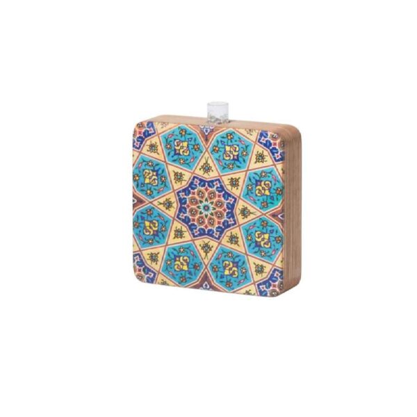 Dekorative Holzterrariumvase mit Persisch inspiriertem Muster Sonati