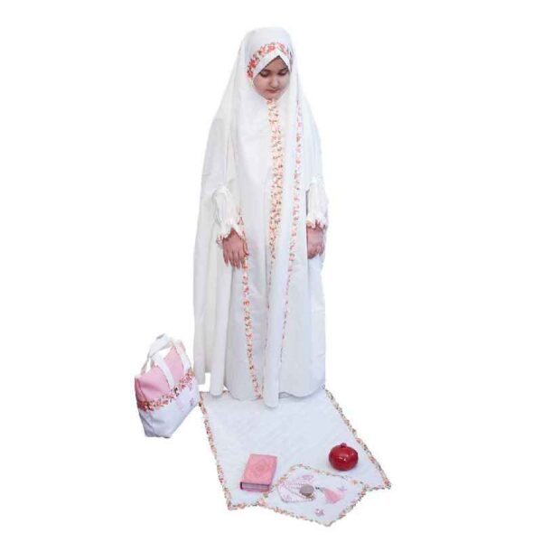 Mädchen Jashn-e Taklif Chador-Set mit Ärmeln Modell Mahsa