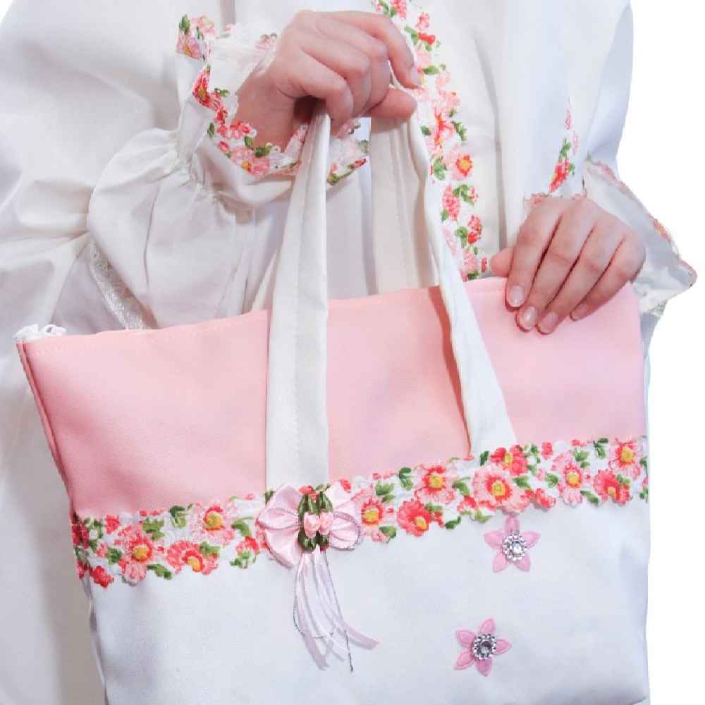 Mädchen Jashn-e Taklif Chador-Set mit Ärmeln Modell Mahsa