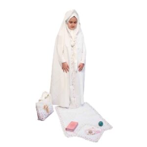 Mädchen-Taklif-Feier Chador-Set mit Ärmeln Modell Nastaran