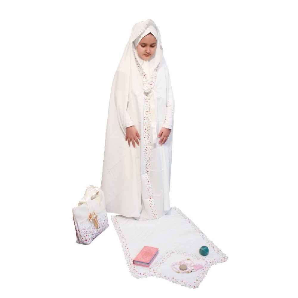 Mädchen-Taklif-Feier Chador-Set mit Ärmeln Modell Nastaran