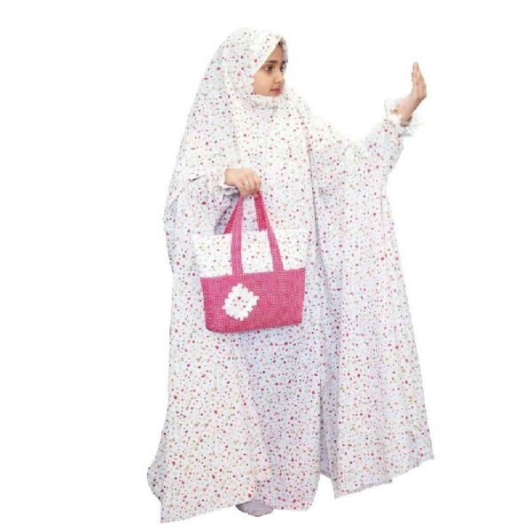 Mädchen Taklif-Zeremonie Chador-Set mit Ärmeln Modell Floral