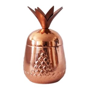 Handgefertigte persische Kupfer-Zuckerschale – gehämmert Ananas