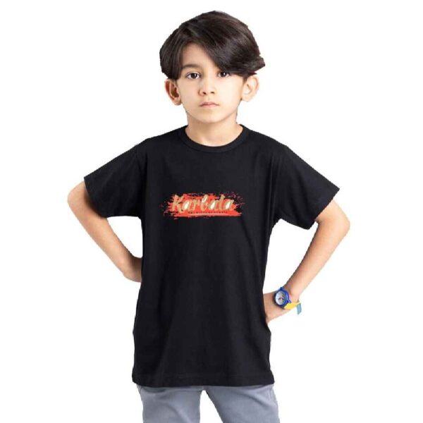 Islamisches T-Shirt für Kinder Schwarz Karbala Kalligrafie