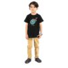Islamisches T-Shirt für Kinder Schwarz Ya Hussain Kalligrafie