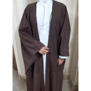 Islamischer Männer-Bisht-Mantel mit langen Ärmeln – Arabische Eleganz