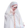 Islamisches weißes Namaz-Chador für Mädchen - Modell Bahareh