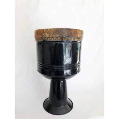 Kurdische Metall-Zarb-Trommel mit Ziegenhaut