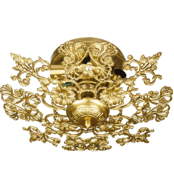 Messing Semi-flush Kronleuchter Florentin und Vintage-Stil Aysan