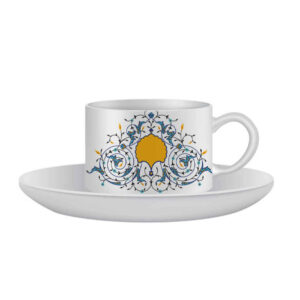 Persisches Teetassenset für 4 mit Untertasse – Sonati Keramikdesign