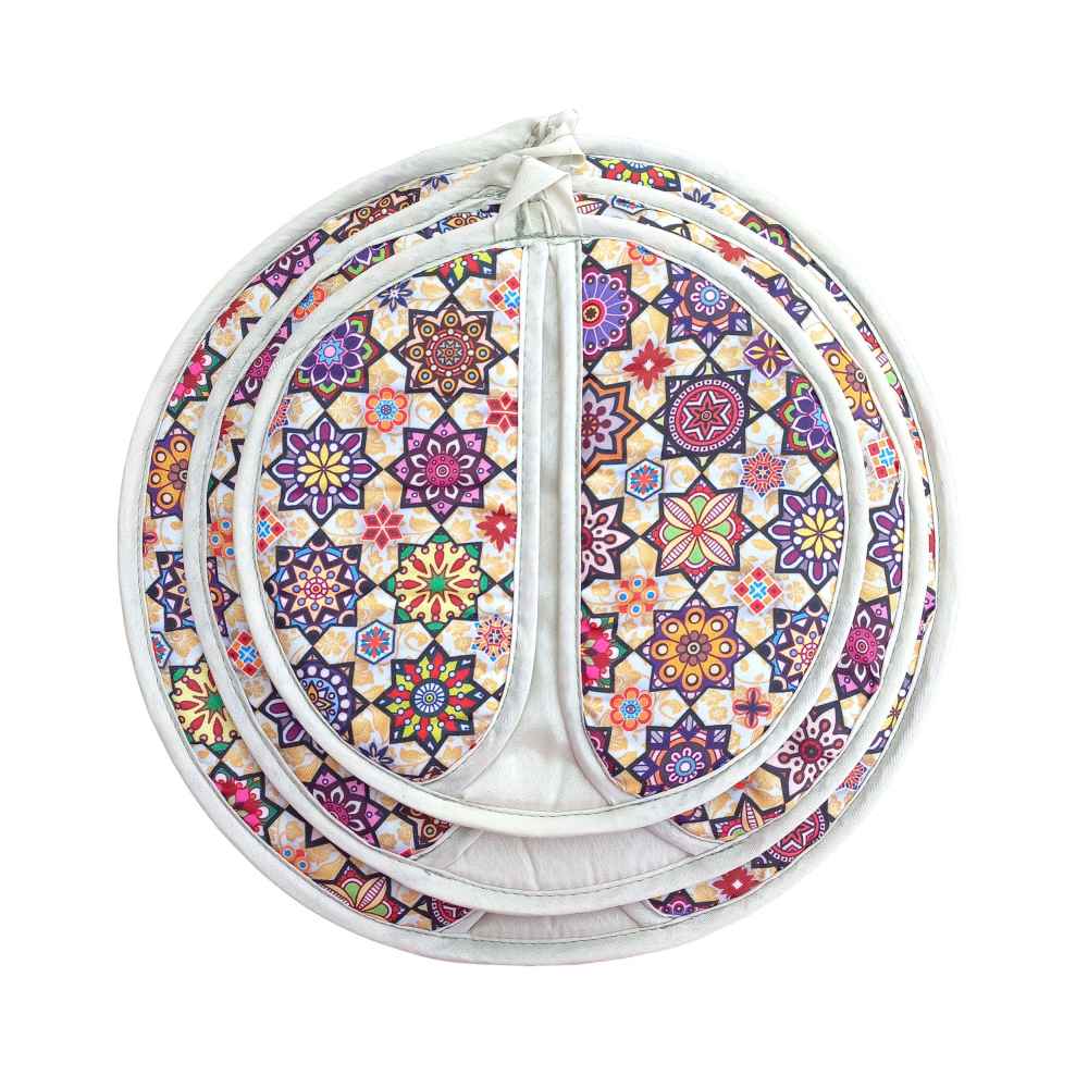 Damkoni – Persischer Reiskocher Bonnet Deckel Dampfsammler Set von 3 – Modell Golabeton