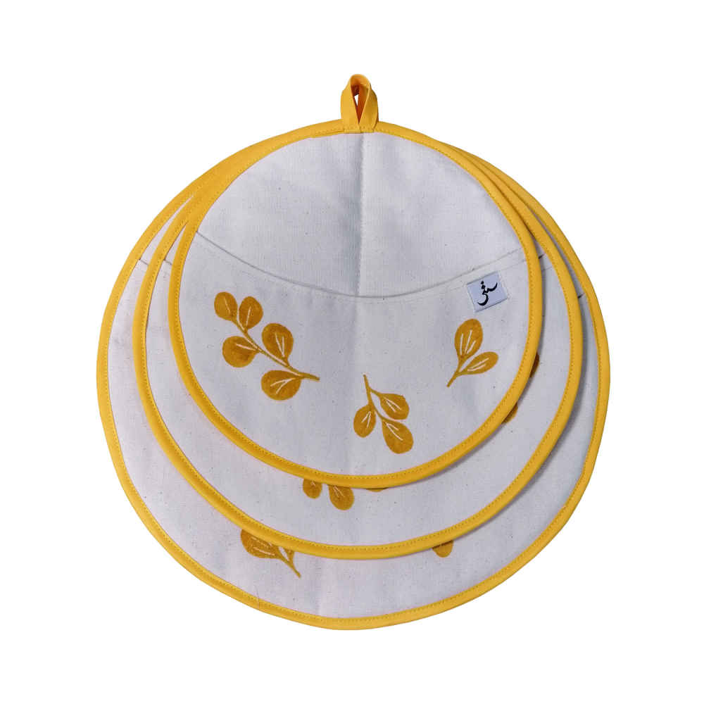 Damkoni - Persischer Reiskocher Bonnet Deckel Dampfsammler Set von 3 - Modell Blatt