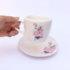 Persisches Teetassenset für 2 mit Untertasse - Dorsa Keramikdesign