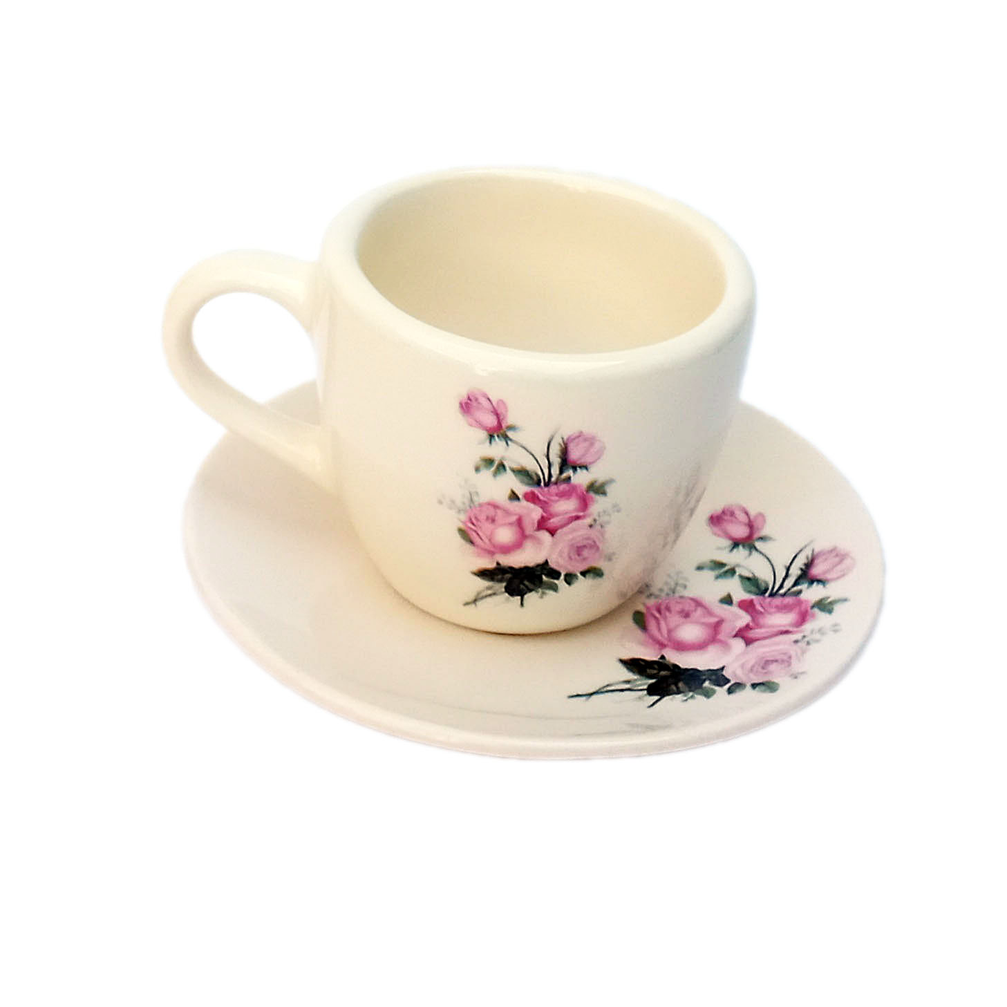 Persisches Teetassenset für 2 mit Untertasse - Dorsa Keramikdesign