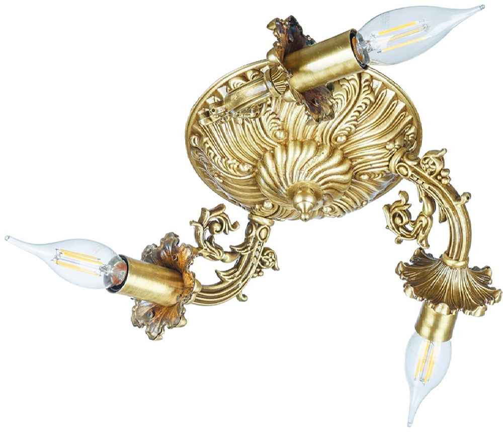 Aluminium Semi-flush Kronleuchter Florentin und Vintage-Stil Komeil