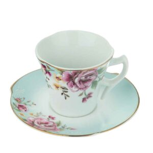 Persisches Teetassenset mit Untertasse – Bahar Porzellandesign (12-teilig)