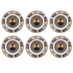 Persische Teetasse – Porzellan mit Shah Abbasi König Design (Set mit 6)