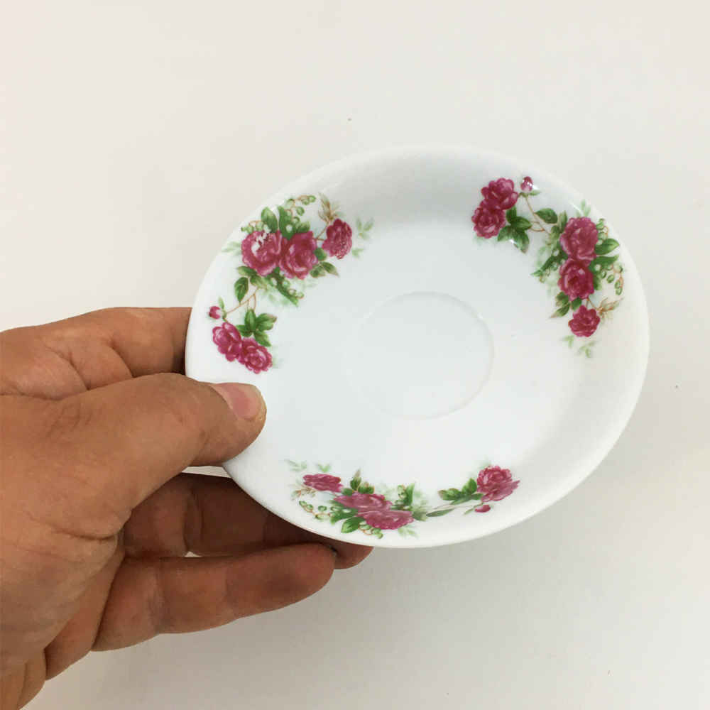 Persische Teetasse – Porzellan mit Nostalgischem Blumen-Design (Set mit 6)