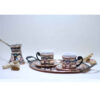 Persische Espressotasse mit Tablett - Kupfer Demitasse-Stil Fakher
