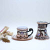 Persische Espressotasse mit Tablett - Kupfer Demitasse-Stil Fakher