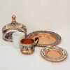 Persische Espressotasse mit Tablett - Kupfer Demitasse-Stil