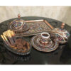 Persische Espressotasse mit Tablett - Kupfer Demitasse-Stil