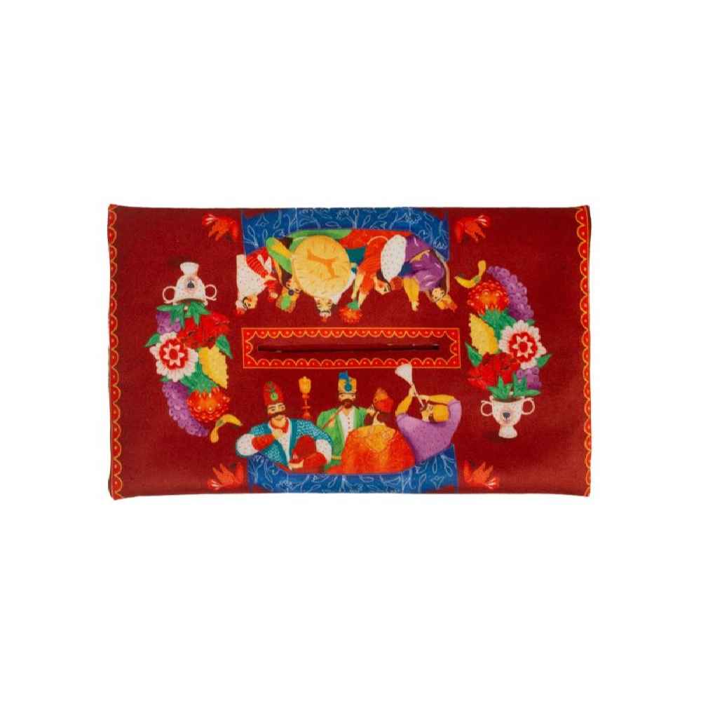 Persischer Samt-Taschentuchhalter – Ghajar Eleganz