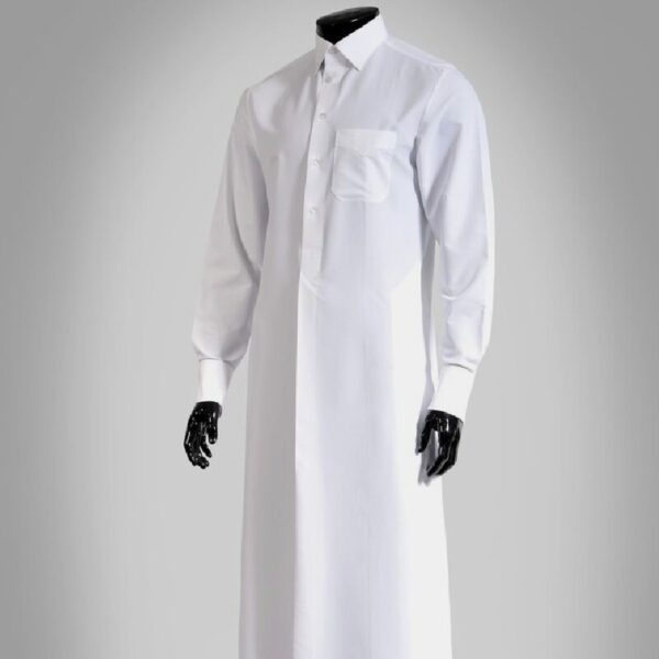 Weißer Thawb für Herren – Traditionelles Arabisches Robe