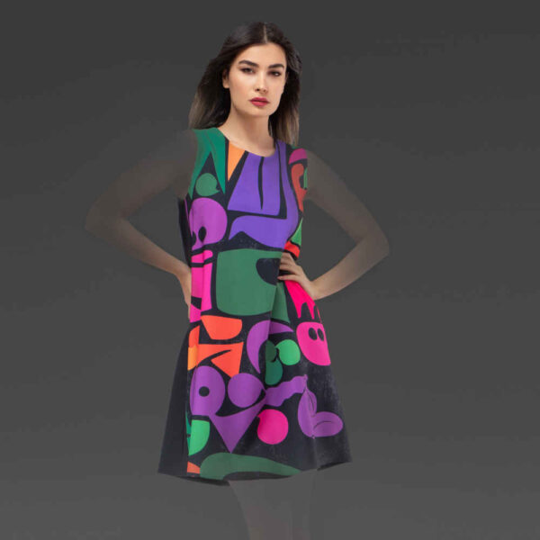 Damen Mode ärmelloses Kleid Geeignet für Ihre Körperform Modell Raaz