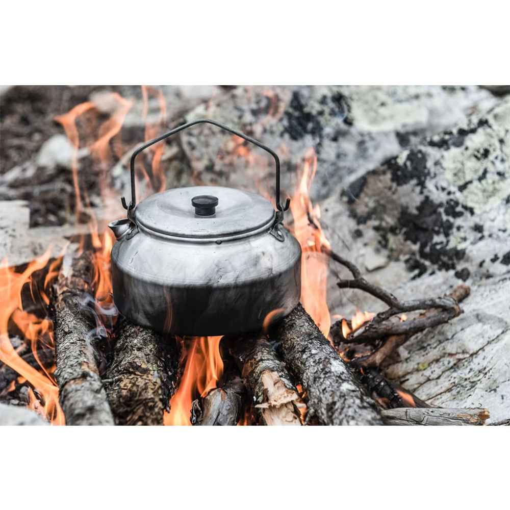 Leichter 0,6-Liter Outdoor-Campingkessel – Tragbar und Perfekt für Lagerfeuer