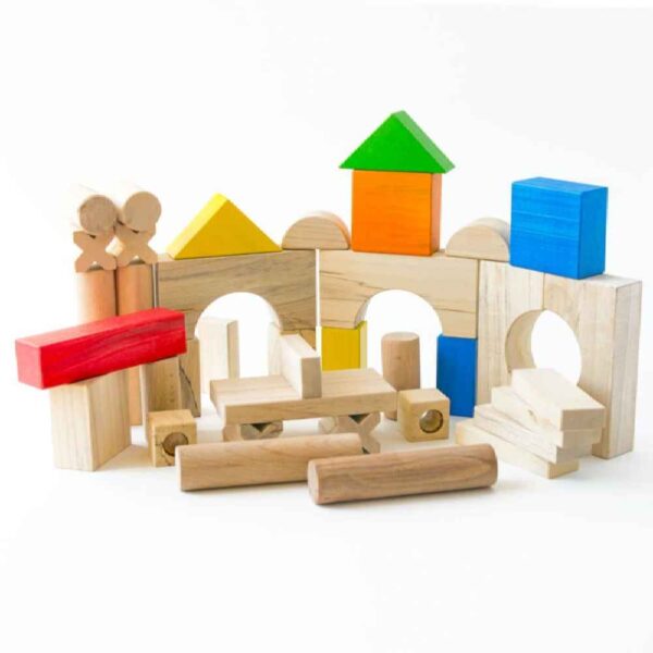 50-Teiliges Holzgeometrie-Puzzle – Umfassende Herausforderung