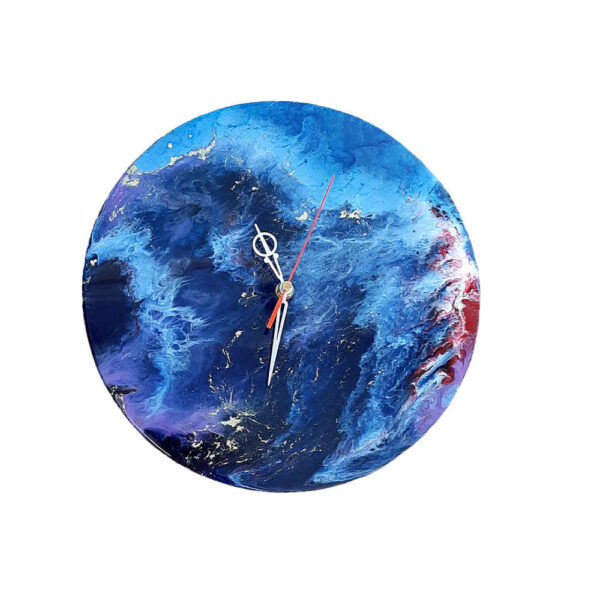 Handgefertigte Harz-Wanduhr - Abstrakter Stil Arad