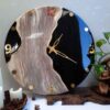 Handgefertigte Harz-Wanduhr - Abstrakter Stil Barook