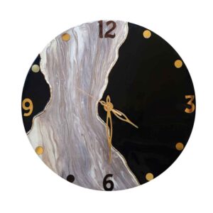 Handgefertigte Harz-Wanduhr – Abstrakter Stil Barook