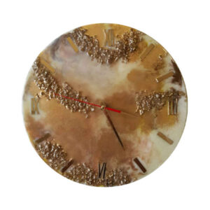 Handgefertigte Harz-Wanduhr – Abstrakter Stil Mahla