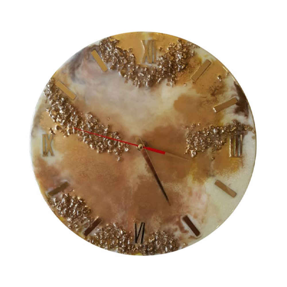 Handgefertigte Harz-Wanduhr - Abstrakter Stil Mahla