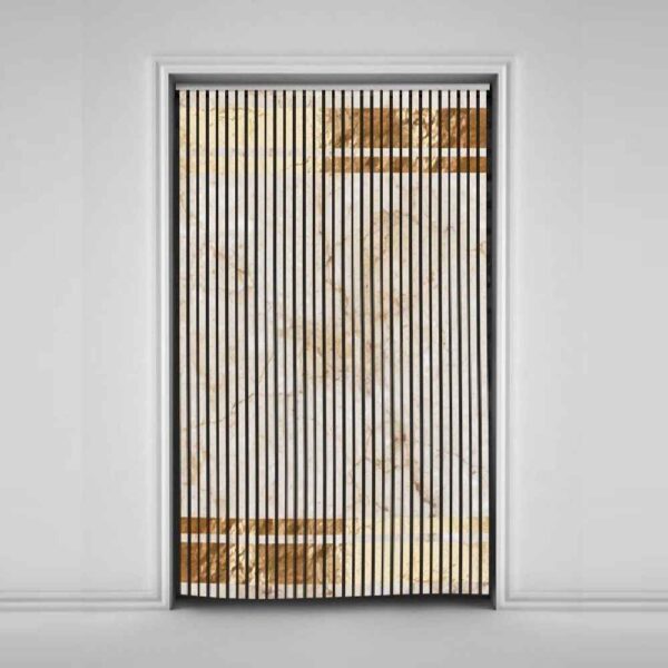 Samt Vertikaljalousie Vorhang – Abstrakter Talakoob Druck