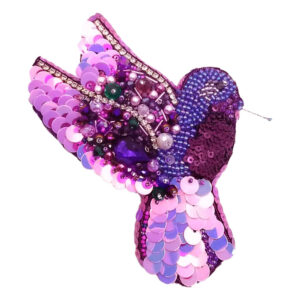 Feminines Perlen-Broschen-Nadel – Vogel-Design