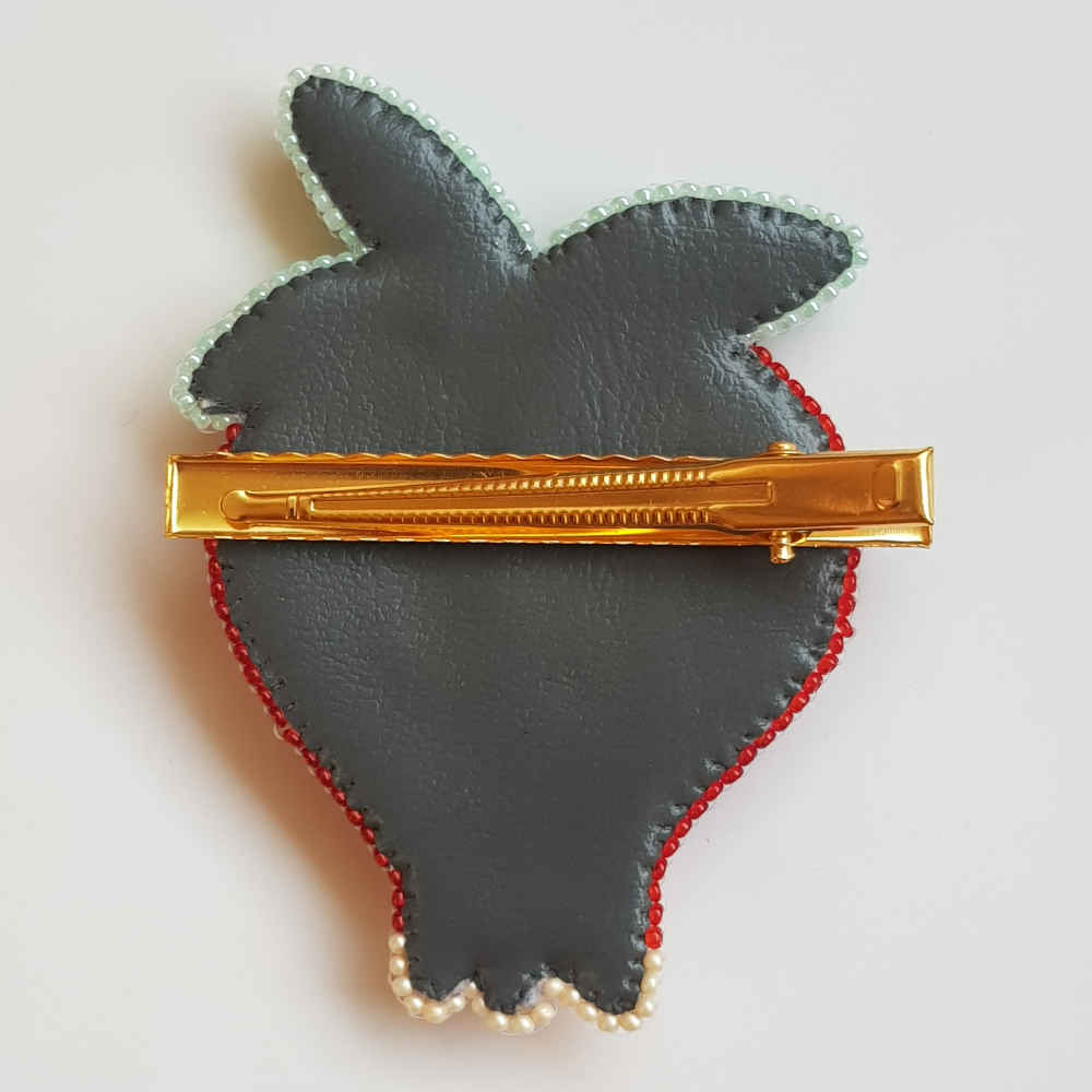 Feminine Perlen-Broschen-Nadel – Granatapfel-Design