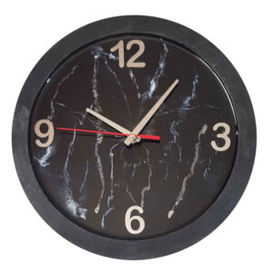 Handgefertigte Harz-Wanduhr – Abstrakter Stil Dunkelheit