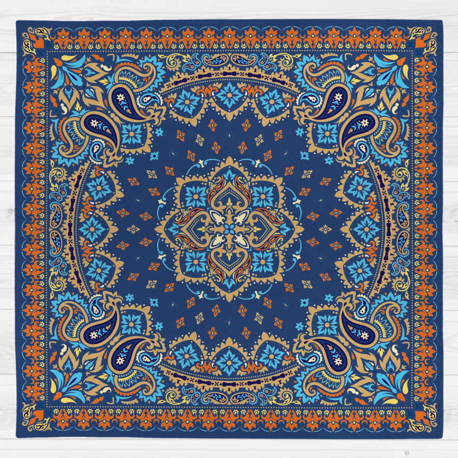 Samttischdecke Persische Eleganz Inspiriertes Design Sorena