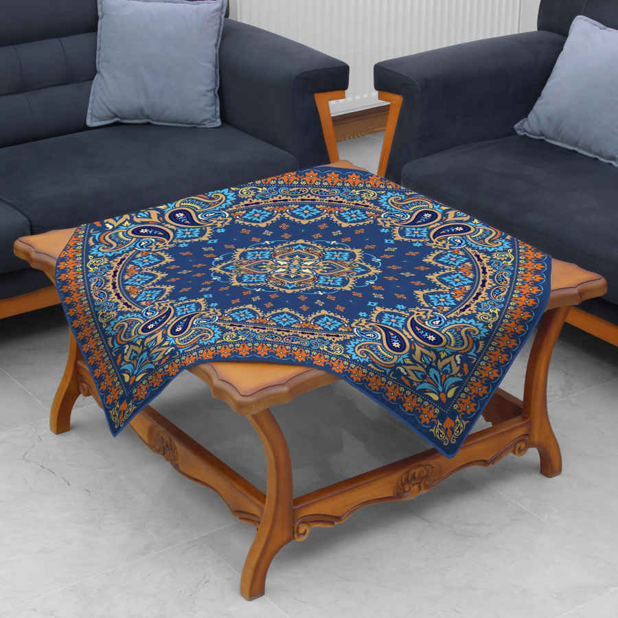 Samttischdecke Persische Eleganz Inspiriertes Design Sorena