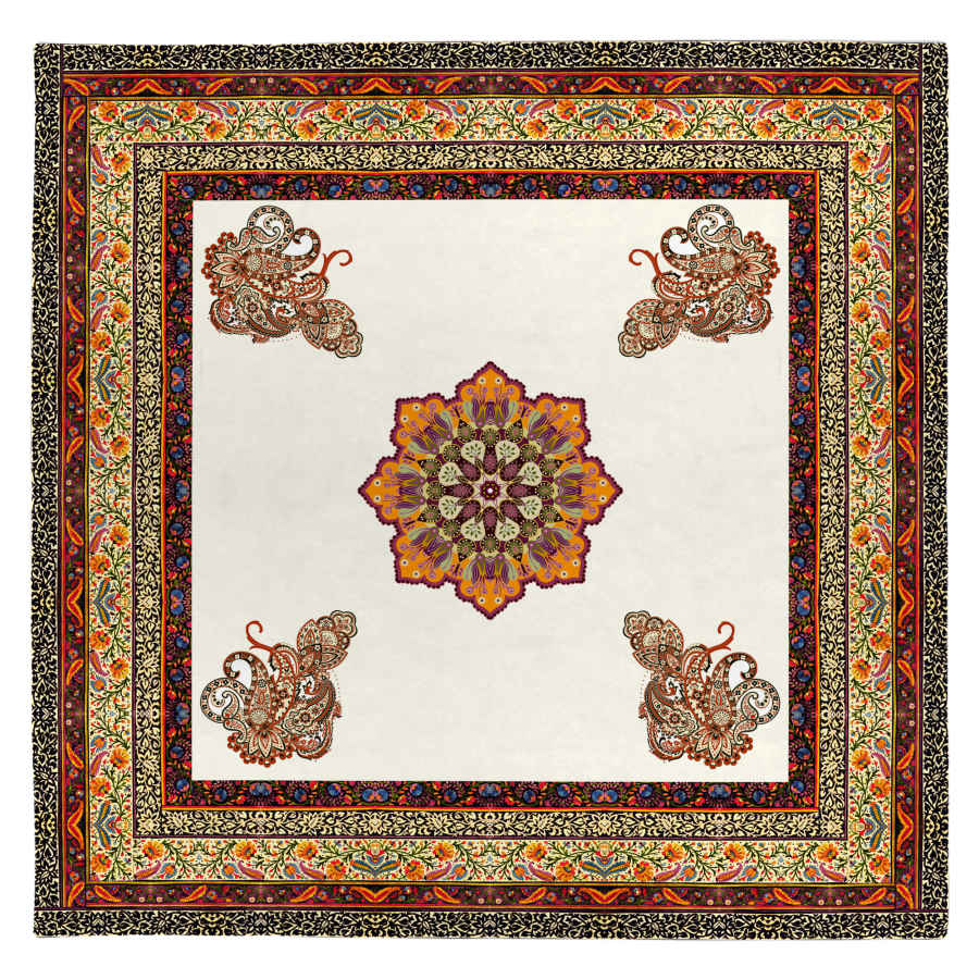 Samttischdecke Persische Eleganz Inspiriertes Design Borna