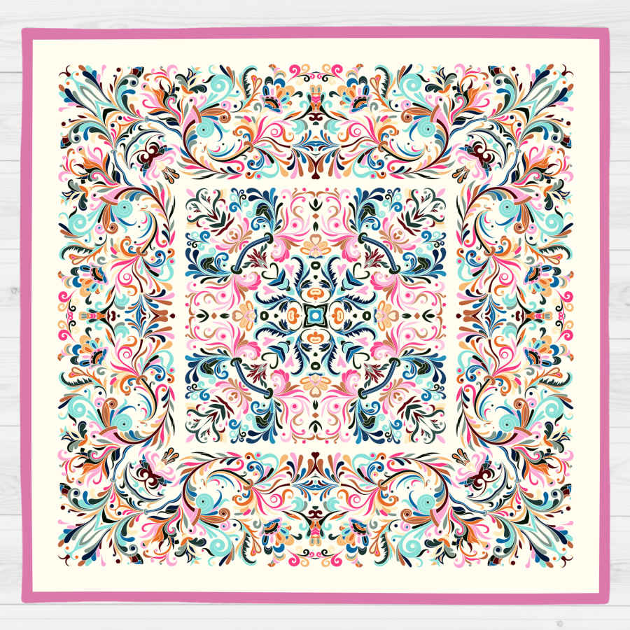 Samttischdecke Persische Eleganz Inspiriertes Design Mahta