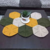 Häkelgefertigte Handgestrickte Tischdecke Modell Boho