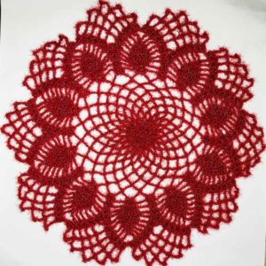 Häkelgefertigte Handgestrickte Tischdecke Modell Elika